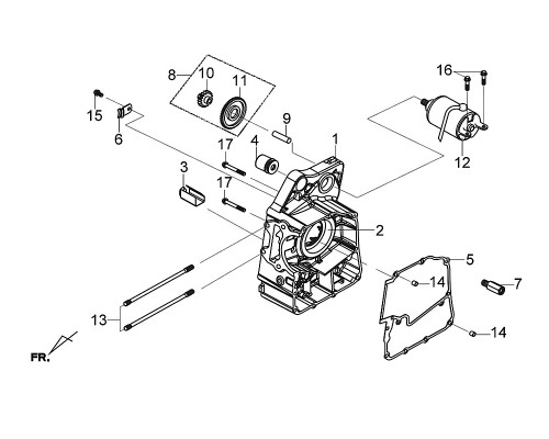 09-START.REDUCTION GEAR SHAFT(S10X37) - Citycom 300i