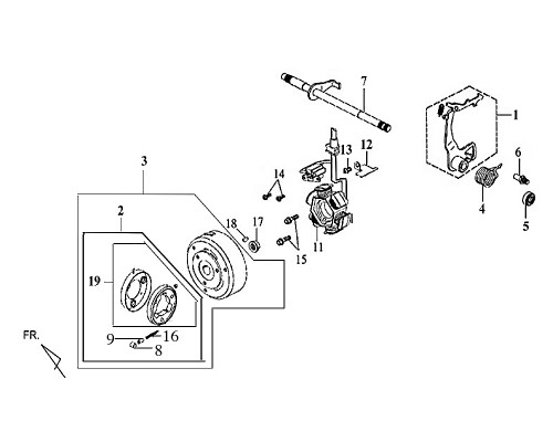 01-GEAR SHIFT ARM COMP - Symba 100