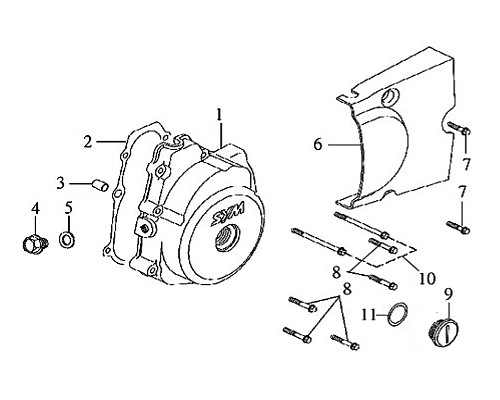 01-L. CRANK CASE COVER - Symba 100