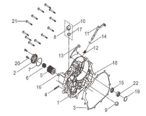 06-OIL FILTER SPRING - Wolf CR 300i