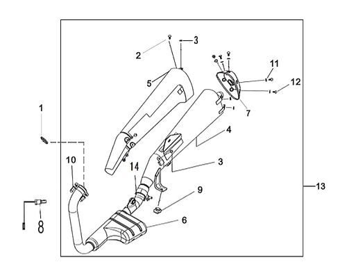 07-MUFFLER REAR PROTECTOR COMP. - Wolf CR 300i