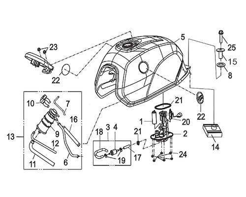 02-FUEL PUMP STAY - Wolf CR 300i