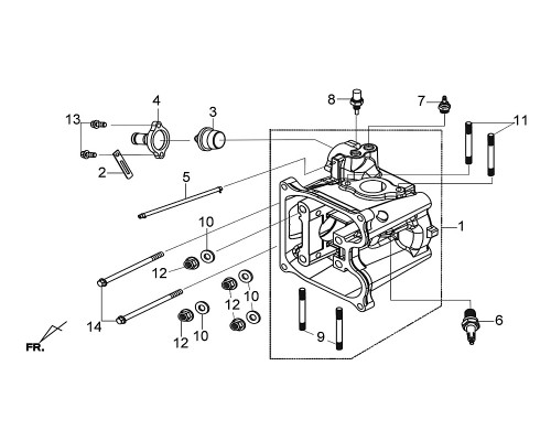 02-CLAMP E-03CYLINDER HEAD COMP