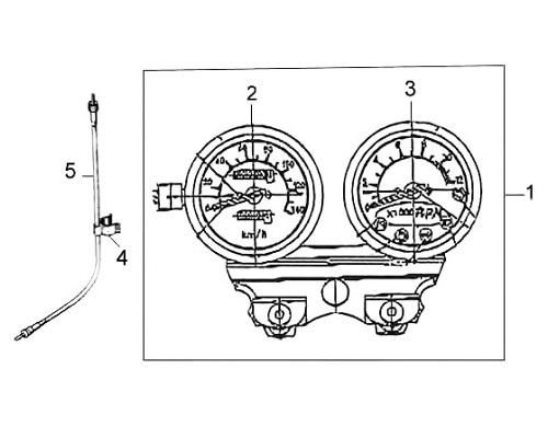 04 Tachometer Cable Clamp - Wolf Classic 150