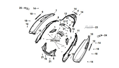 10-LH BODY COVER- FIDDLE 4*
