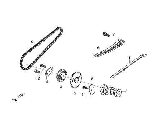 06 Cam Chain Tensioner Guide- Citycom S 300i