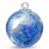 Small Witch Ball "Aqua Blues"  Iridized