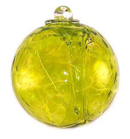 Small Witch Ball Lemon Yellow