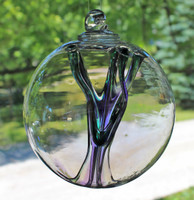 Enigmatic Witch Ball Iridescent Hyacinth Colors