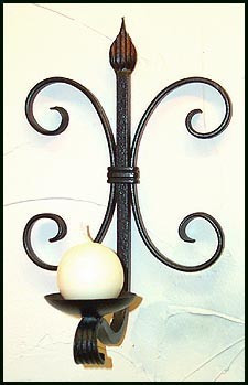 Scroll Wall Sconce One Arm Iron Elegance