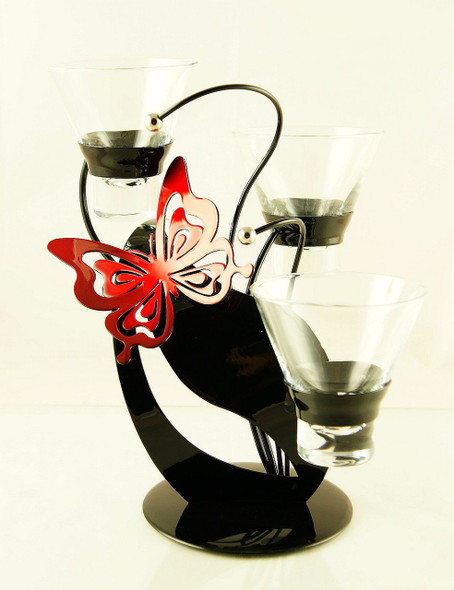 Butterfly and Leaf Candle Holder 3