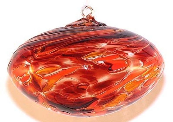 Dark Red, Orange & Gold Orb Kugel (Coral)