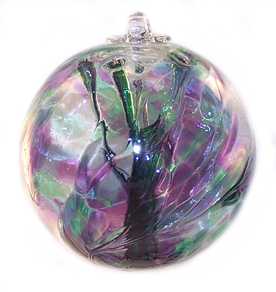 Witch Ball Purple, Green & Blue