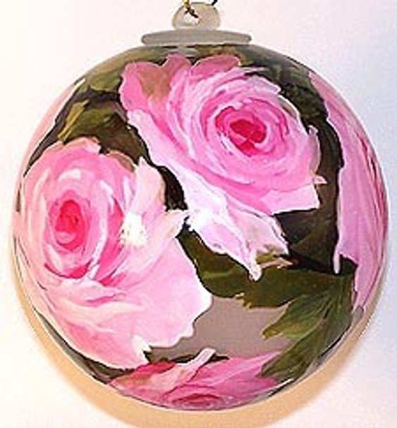 Pink Roses  4 Inch Ornament