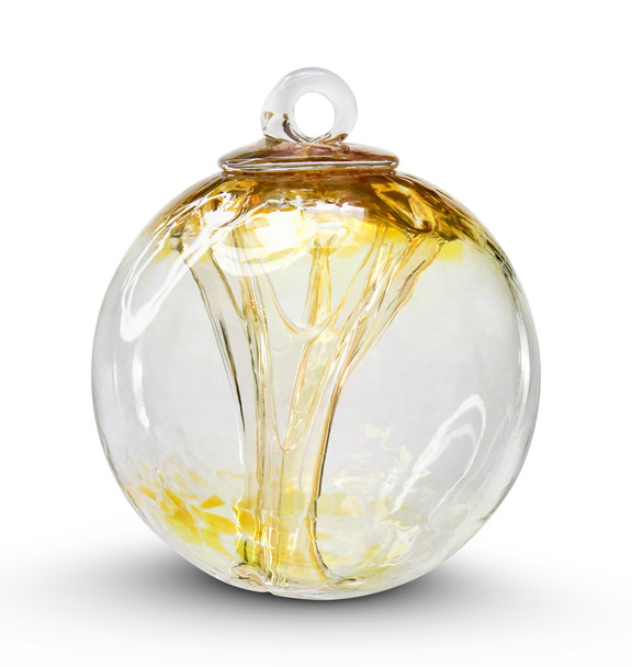 Spirit Tree Witch Ball (Iris Gold) 4 inch