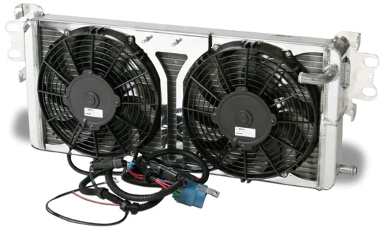 AFCO Pro Series dual fan, dual pass heat exchanger for 2007-2012 Ford Shelby GT500