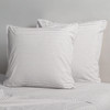 Cotton Mini Stripe Grey European Pillowcase Pair - Modella