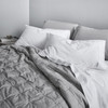 Softwash Cotton Smokey Grey Melange Coverlet - Vintage