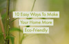 10 Easy Ways To Make Your Home More Eco-Friendly