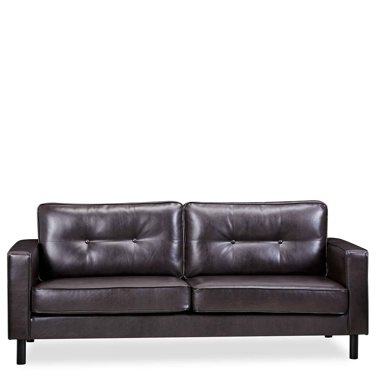 Elegante 3 Seater Sofa Leather Look Sofa Canningvale