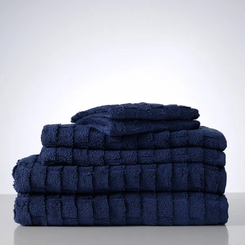 Terrazzo Textured 6 Piece Towel Set