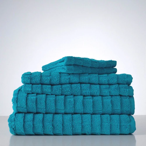 Terrazzo Textured 6 Piece Towel Set