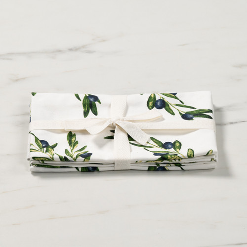 Cucina Tea Towel Twin Pack - Olives