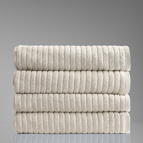 Alessia Cotton Bamboo Rib Bath Towel