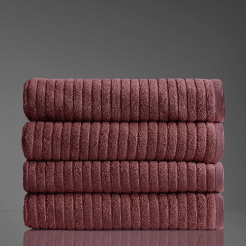 Alessia Cotton Bamboo Rib Bath Towel