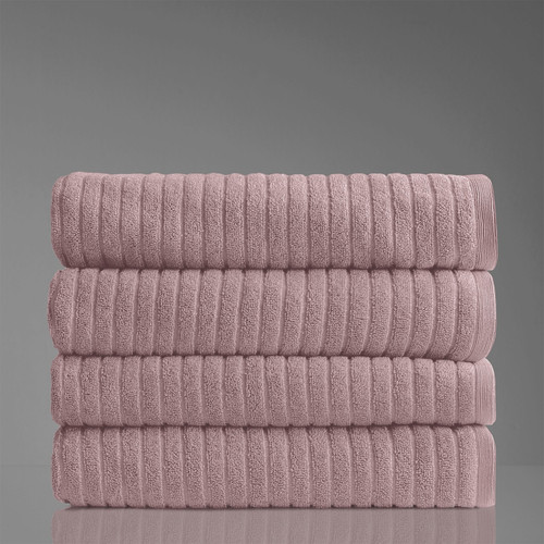 Alessia Cotton Bamboo Rib Bath Towel