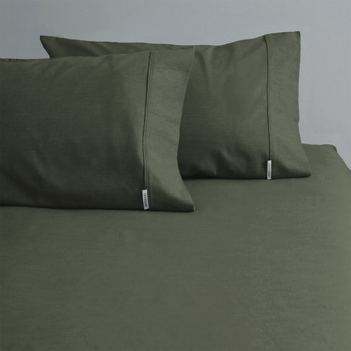 Cotton Flannelette Fitted Sheet & Pillowcase Set - CoziCotton (excludes Flat Sheet)