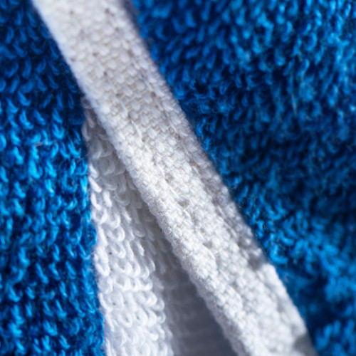 Striped Cabana Cotton Terry Beach Towel - Royal