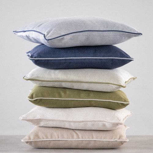 Aperto Outdoor Cushion - Indigo Stripe