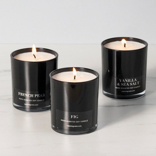 Nero Medium Scented Soy Wax Candle - French Pear