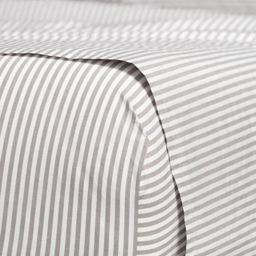 Cotton Mini Stripe Grey Sheet Set - Modella