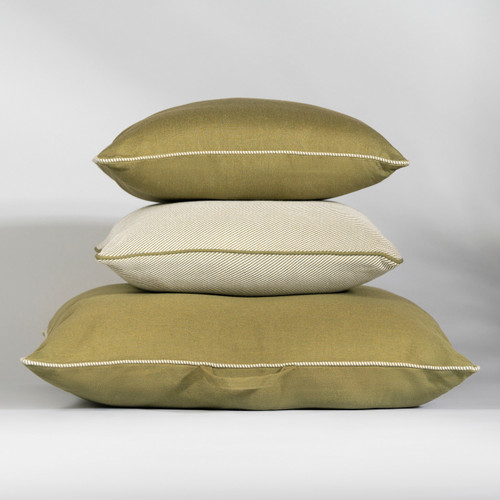 Aperto Outdoor Cushion - Olive Stripe