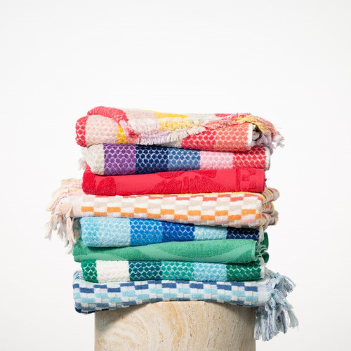 Positana Terry Beach & Bath Towel - Wave