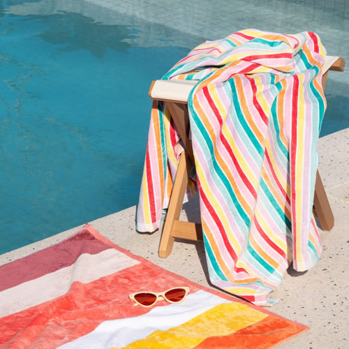 Sorrentina Velour Beach Towel - Multiplo Sunburst