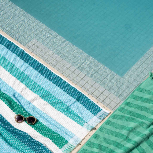 Positana Terry Beach & Bath Towel - Ombra Verde