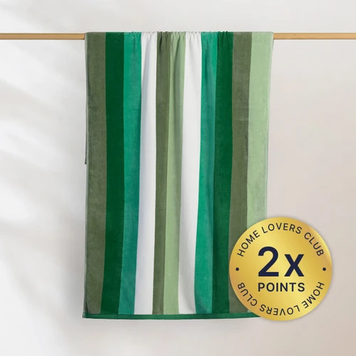 Sorrentina Velour Beach Towel - Linea Verde