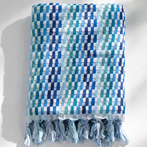 Extra Large Positana Luxury Grande Beach Towel - Sapphire