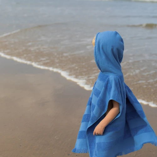 Kids' Hooded Beach Towel - Denim