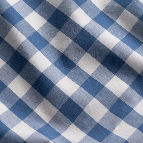 Modella Gingham European Pillowcase Pair - Indigo