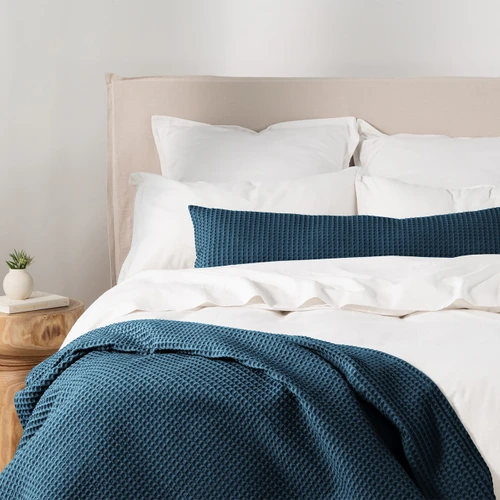 Luxury Cotton Waffle Throw