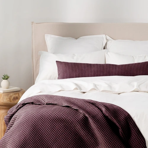 Luxury Cotton Waffle Throw