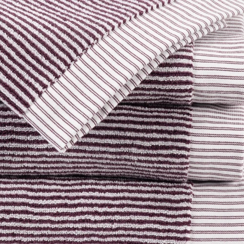 Moda Stripe Bath Towel - Mulberry