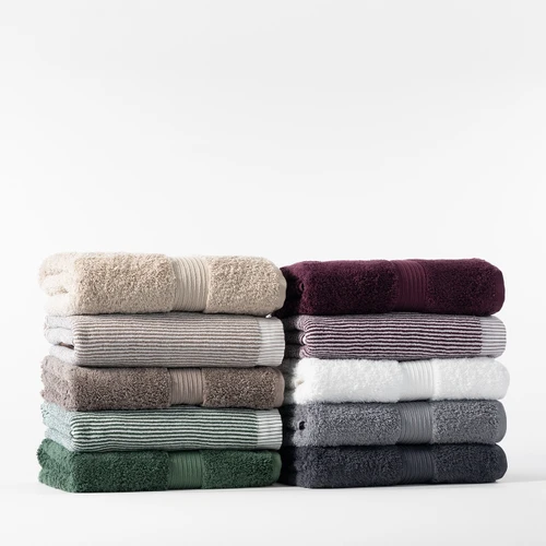 Moda Stripe Bath Towel - Mulberry
