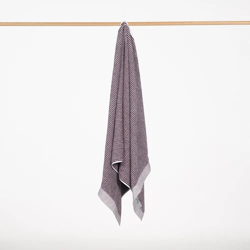 Moda Stripe Bath Towel - Mulberry