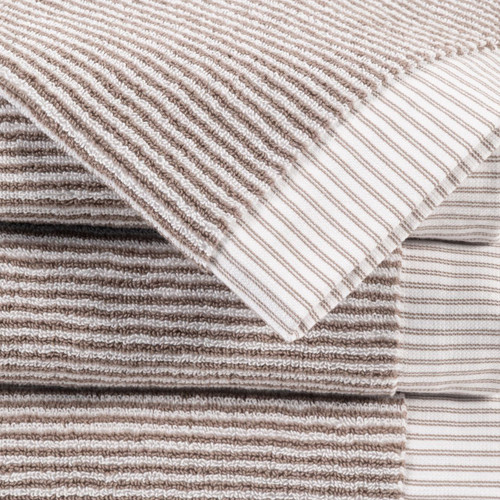 Moda Stripe Extra Large Hand Towel - Mocha