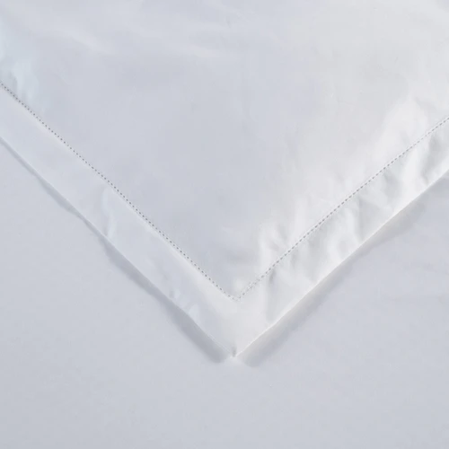 1000 Thread Count White Hem Stitch Embroidered Quilt Cover Set - Palazzo Royale (Free Pillowcases)
